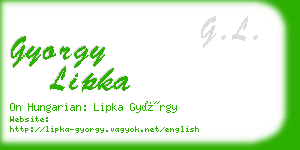 gyorgy lipka business card